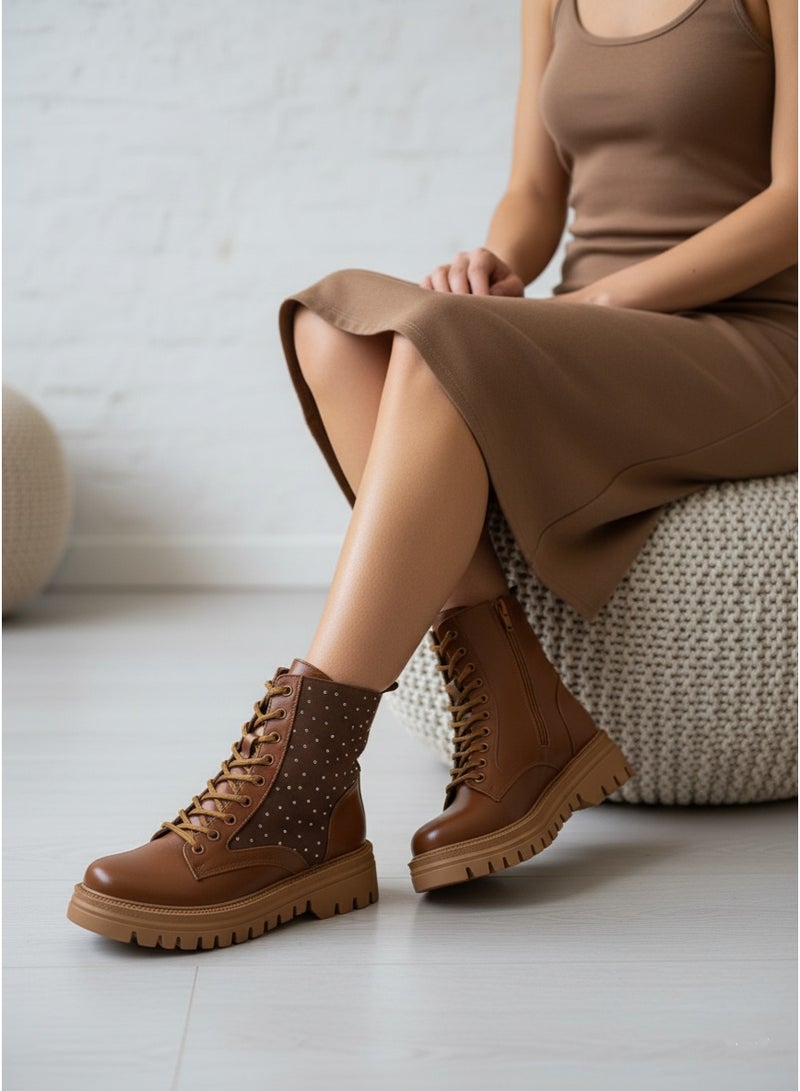 Vbranda Stylish boots with a modern studded design B-50-HAVAN - Image 1